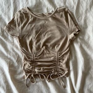 Princess Polly beige corset top